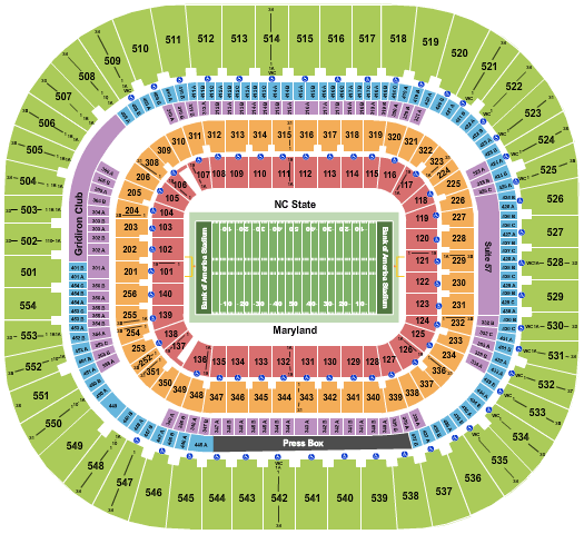 Terps Football Stadium Seating Chart | Elcho Table