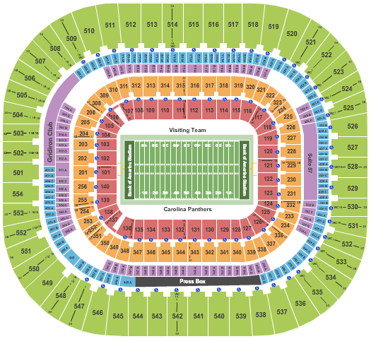 Bank Of America Stadium Mayo Bowl Seating Chart